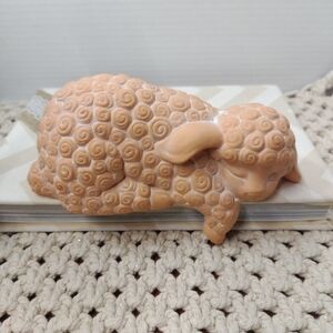 Adorable Tan Lamb Figurine